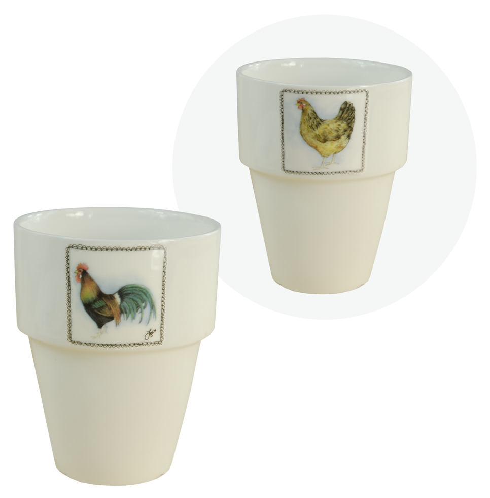 Boerenwinkel Milk Cup Rooster/Hen