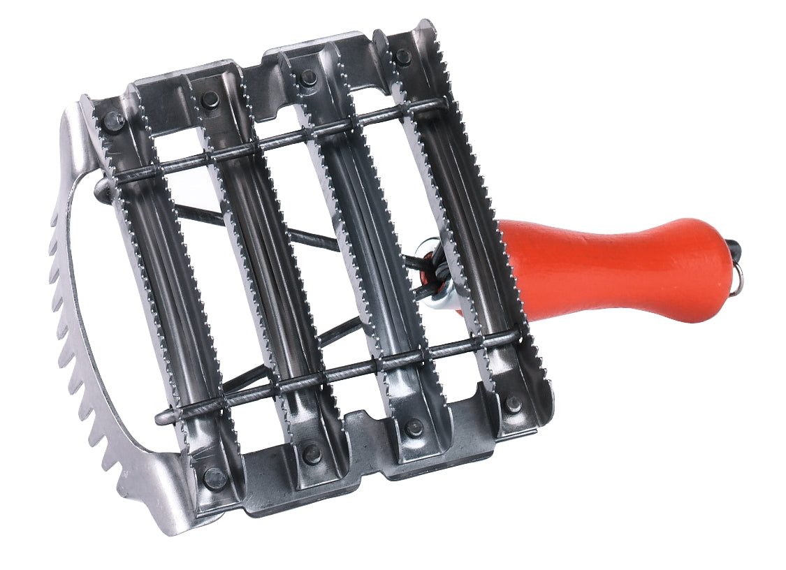 Curry Comb with wooden handle