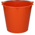 Bucket 7 l with handle Orange