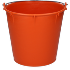 Bucket 7 l with handle Orange