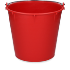Bucket 7 l with handle Red
