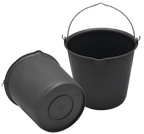 Bucket 15 l with pouring spout Black