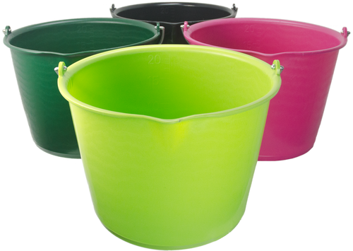 Bucket 15 l with pouring spout Black
