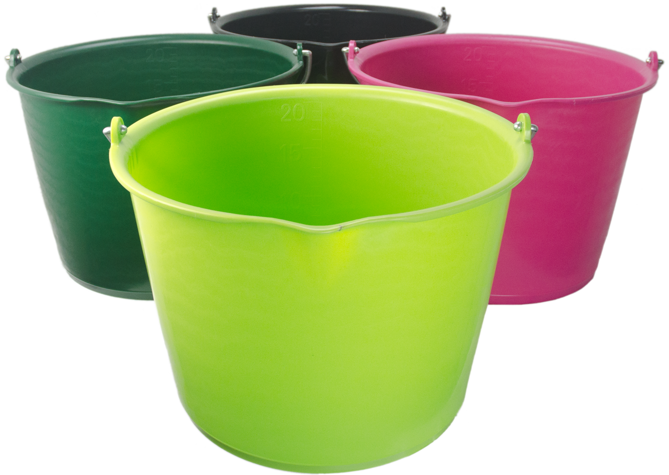 Bucket 15 l with pouring spout Pink