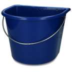 Bucket with flat side 15 l Blue
