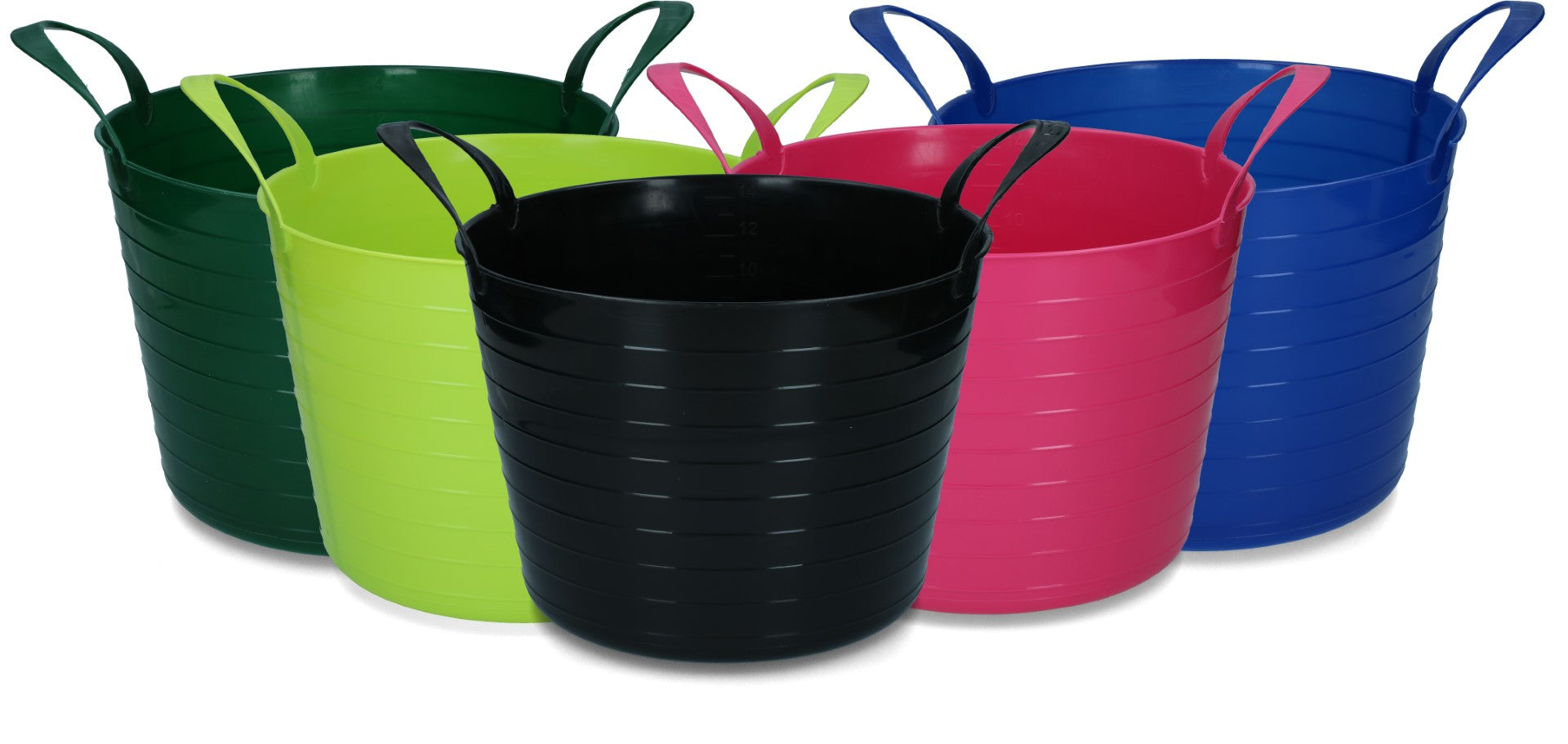 Bucket V-Trug Flexi Blue 14 l Black