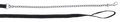 Lead rope with chain black 250 cm