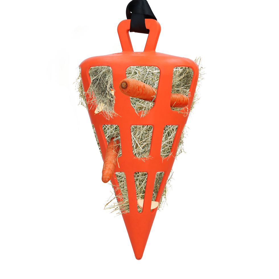 Hay Slow Feeder Fun & Flex Carrot Orange