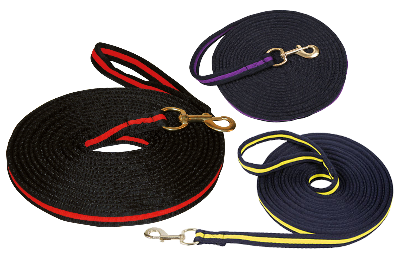 Lunge Whip soft lux black with muskuton 8 m Purple