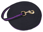 Lunge Whip soft lux black with muskuton 8 m Purple