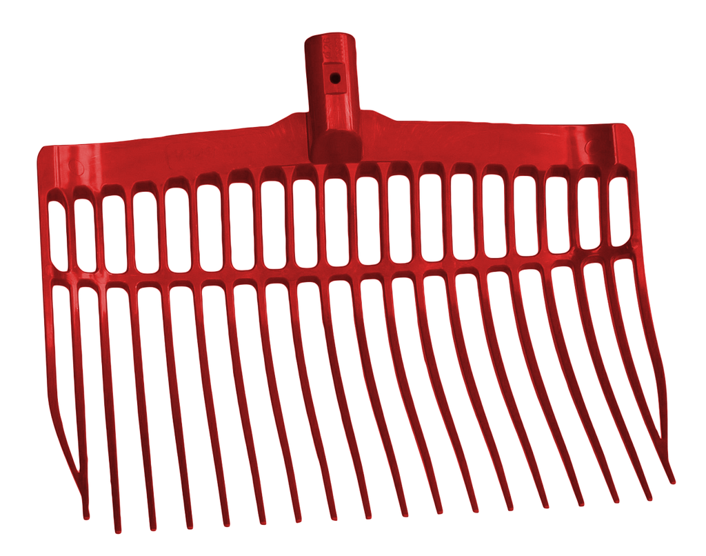 Shaving fork without handle Red