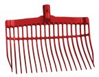 Shaving fork without handle Red