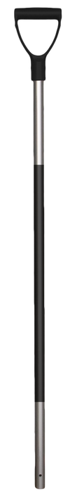 Manure fork handle aluminium 115 cm with rubber grip Black handle