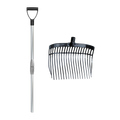Shaving fork with handle Black