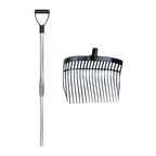 Shaving fork with handle Black