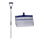 Shaving fork with handle Blue