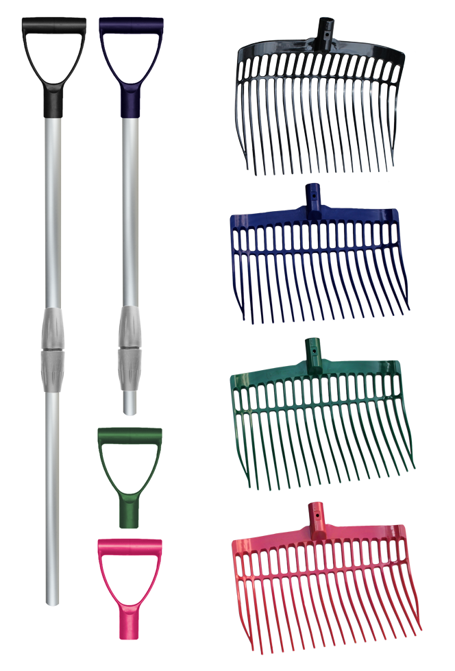 Shaving fork with handle Blue