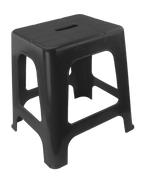 Mounting step and sit Black