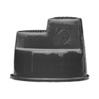 Excellent Horse Mounting Block 3 Steps Black