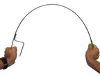 Pigtail post round 110cm steel post+green pigtail insulator