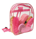 Grooming kit with 7 products in backpack pink