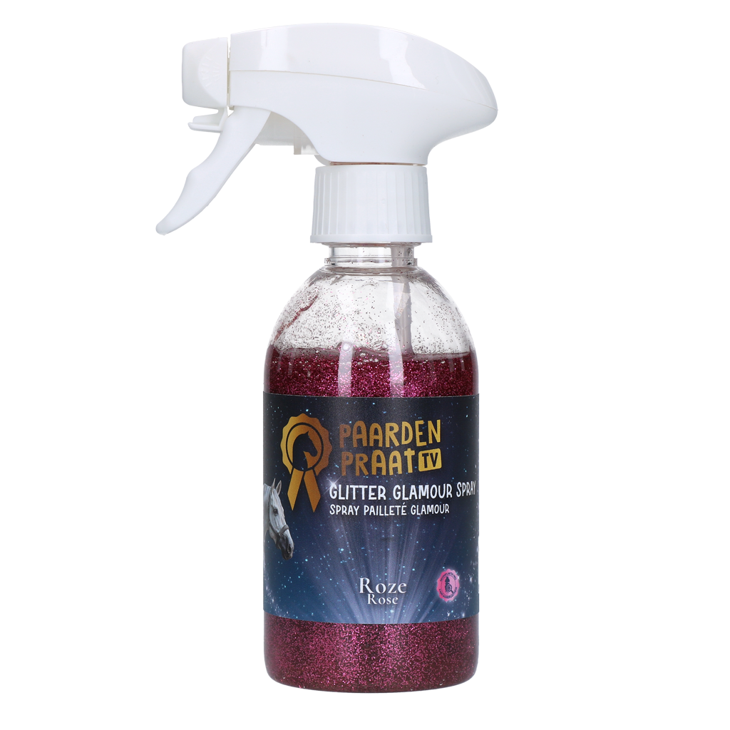 Paardenpraat TV Glitter Glamour Spray Pink