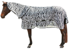 Fly & Eczema Blanket Zebra with neck-section 195cm 195 cm