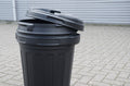Storage Bucket with lid 70 litre Black