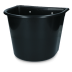 Feed trough 15 l with hooks Black