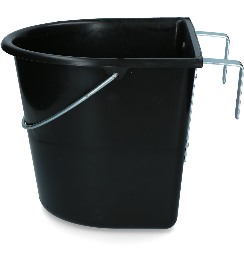 vPlast Manger Portable /w Hooks & Handle 15 l Black