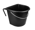 Feed trough 15 l with hook and handle Black