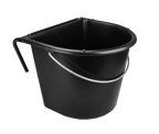 Feed trough 15 l with hook and handle Black