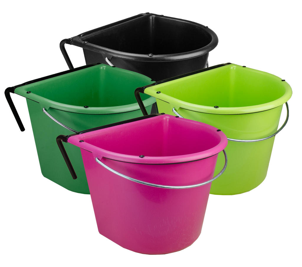 Feed trough 15 l with hook and handle Pink