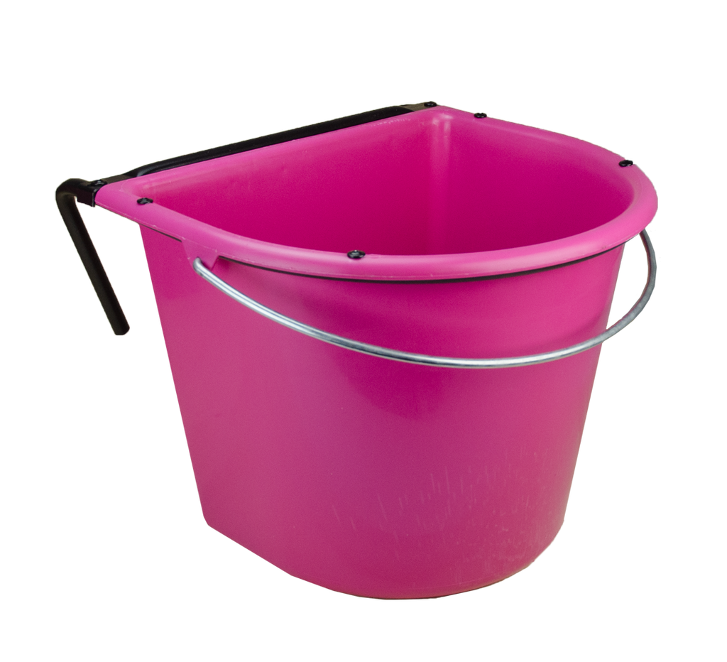Feed trough 15 l with hook and handle Pink