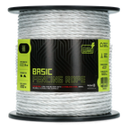 ZoneGuard 6 mm Basic fencing rope white 200 m