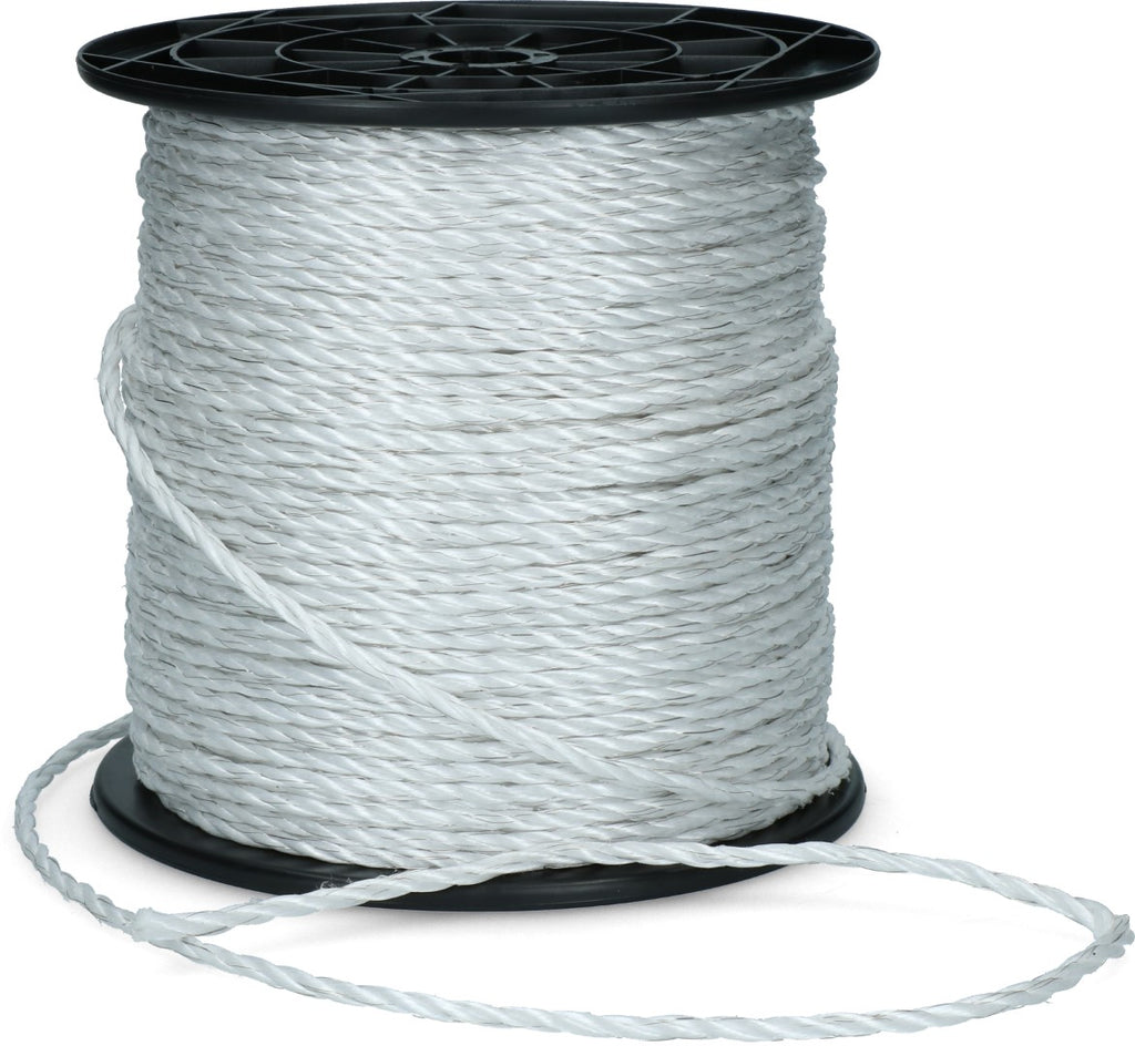 ZoneGuard 6 mm Basic fencing rope white 200 m