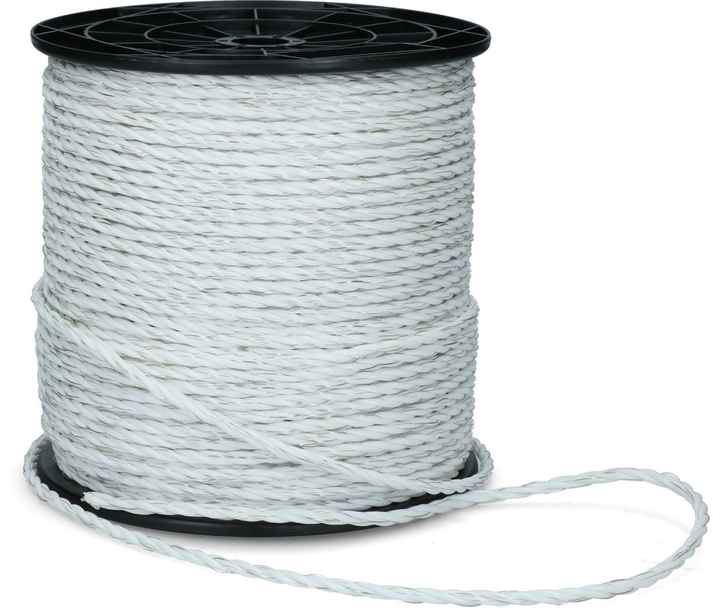 ZoneGuard 6 mm Plus fencing rope white 200 m