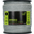 ZoneGuard 6 mm braided fencing rope white and green 200 m